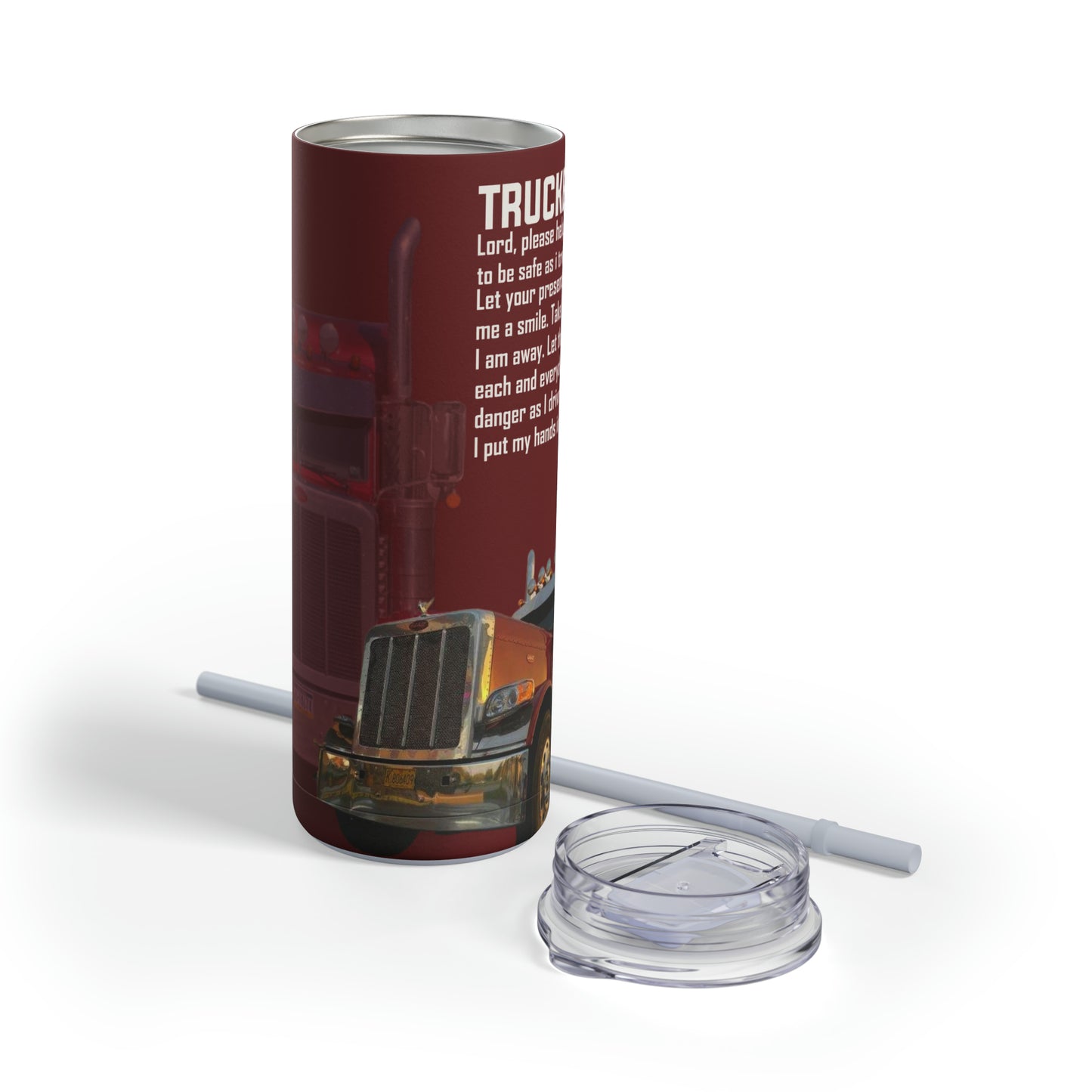 Truckers Prayer Skinny Matte Tumbler, 20oz