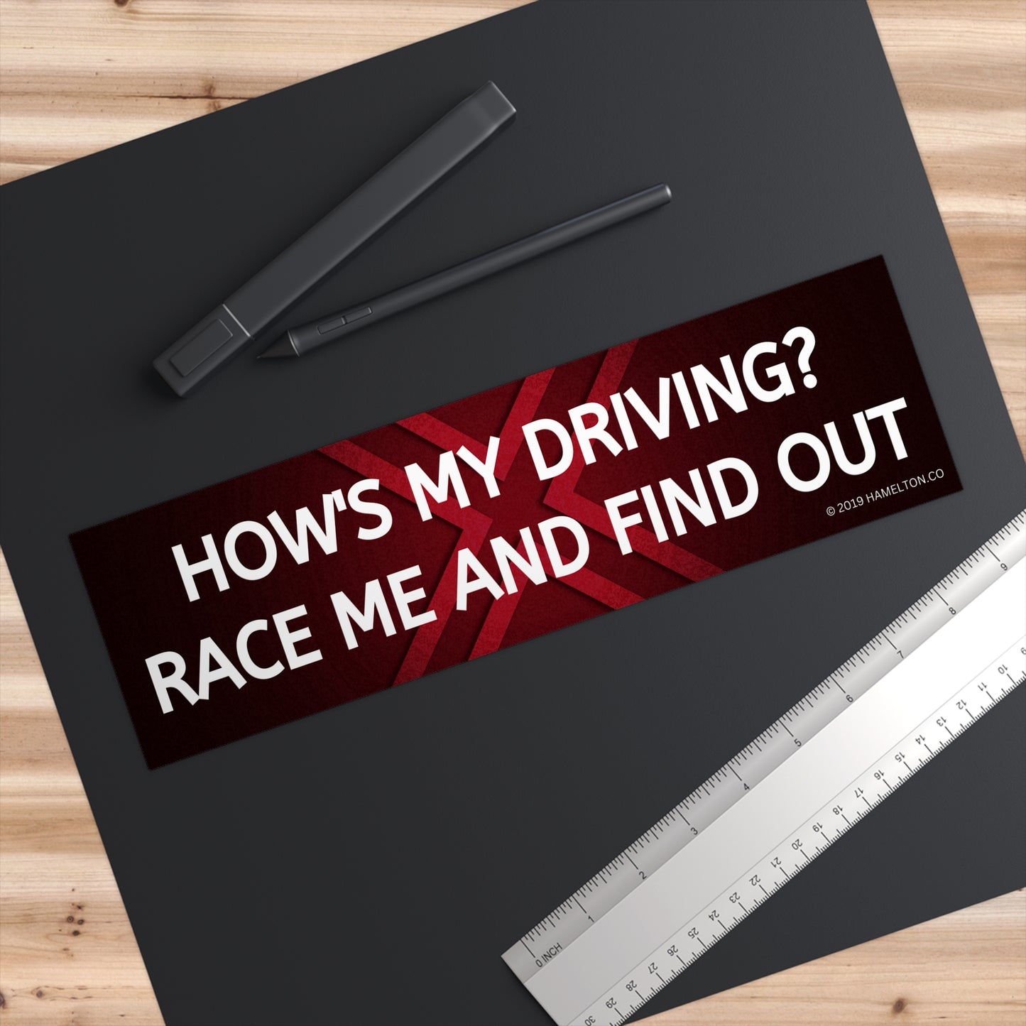 Race Me And Find Out Bumper Sticker