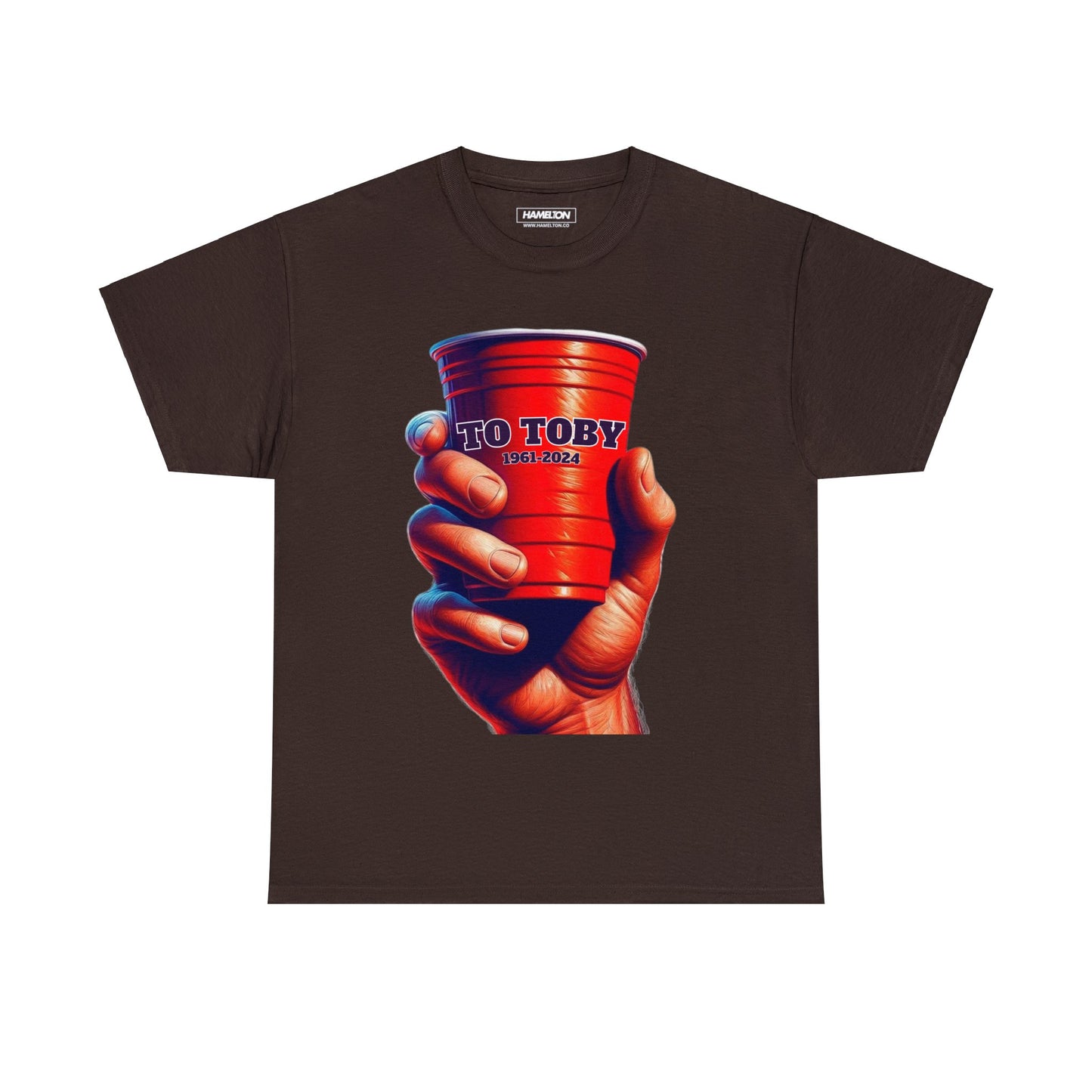 To Toby Country Music Tribute Red Plastic Cup Heavy Cotton Tee