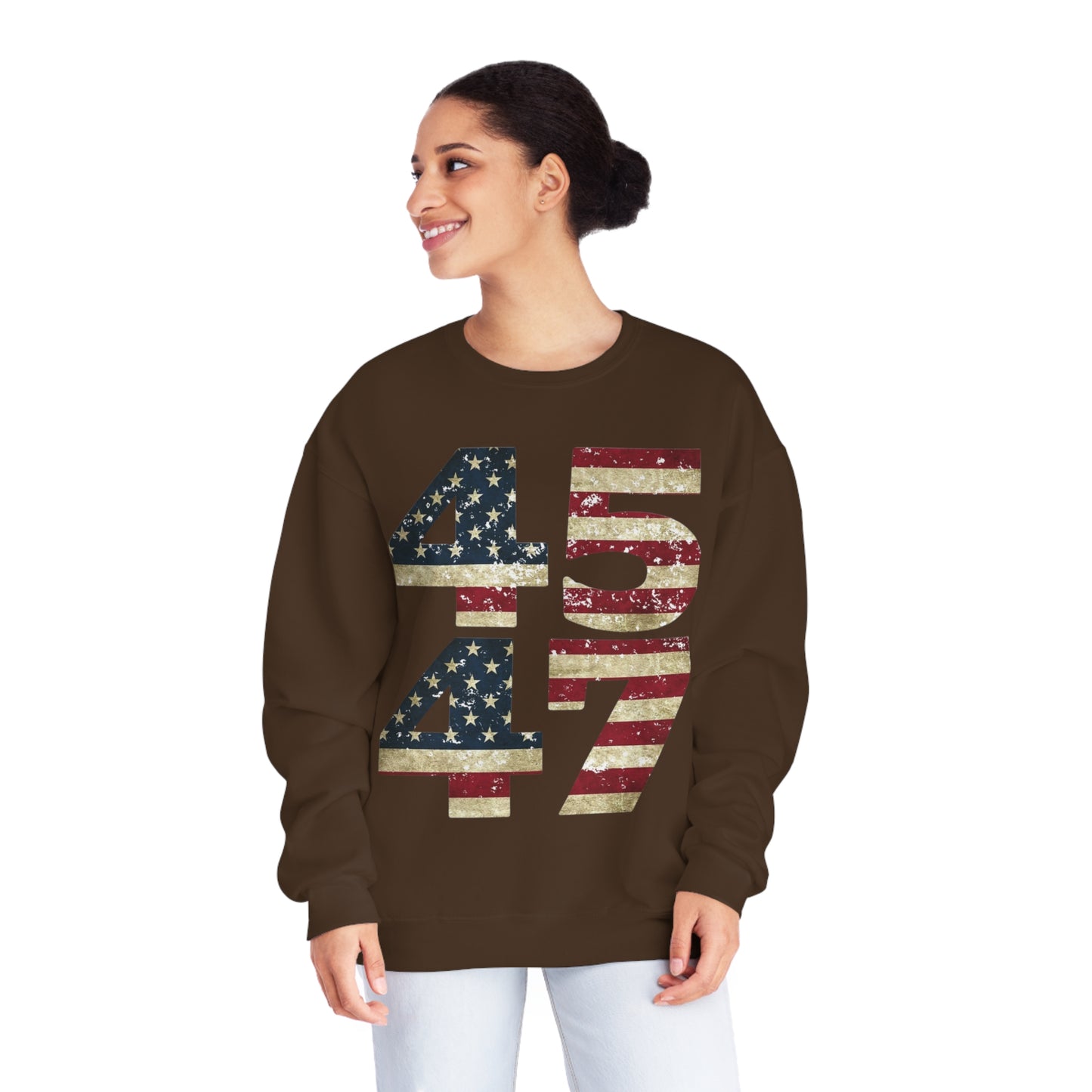 Trump 2024 (45 47) NuBlend® Crewneck Sweatshirt