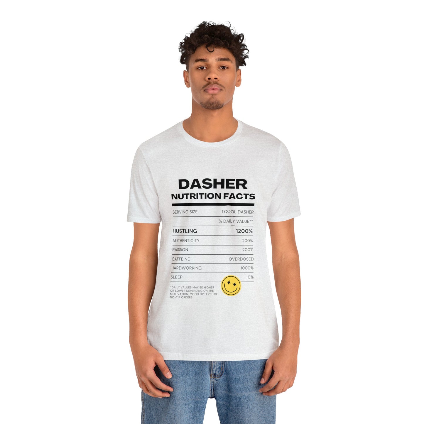 Dasher Nutrition Facts Tee