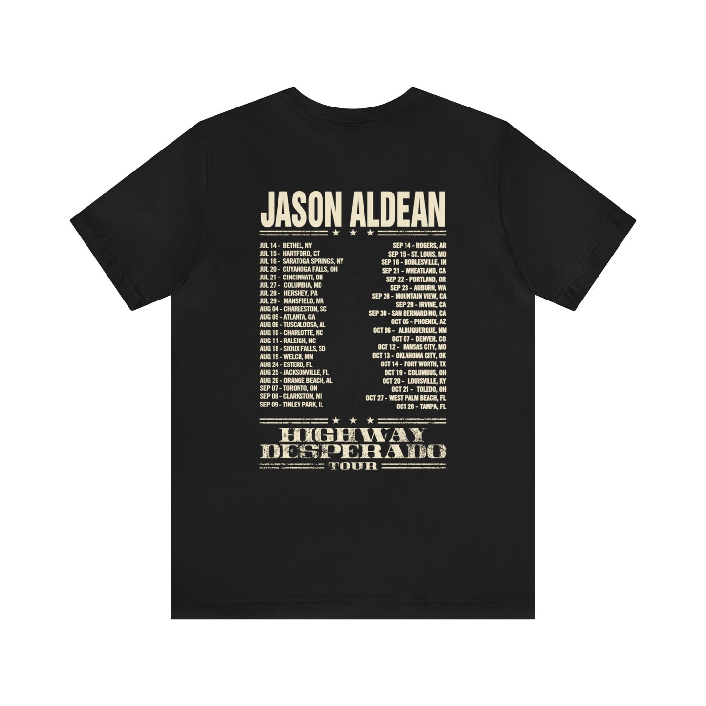 Jason Aldean Highway Desperado Jersey Short Sleeve Tee