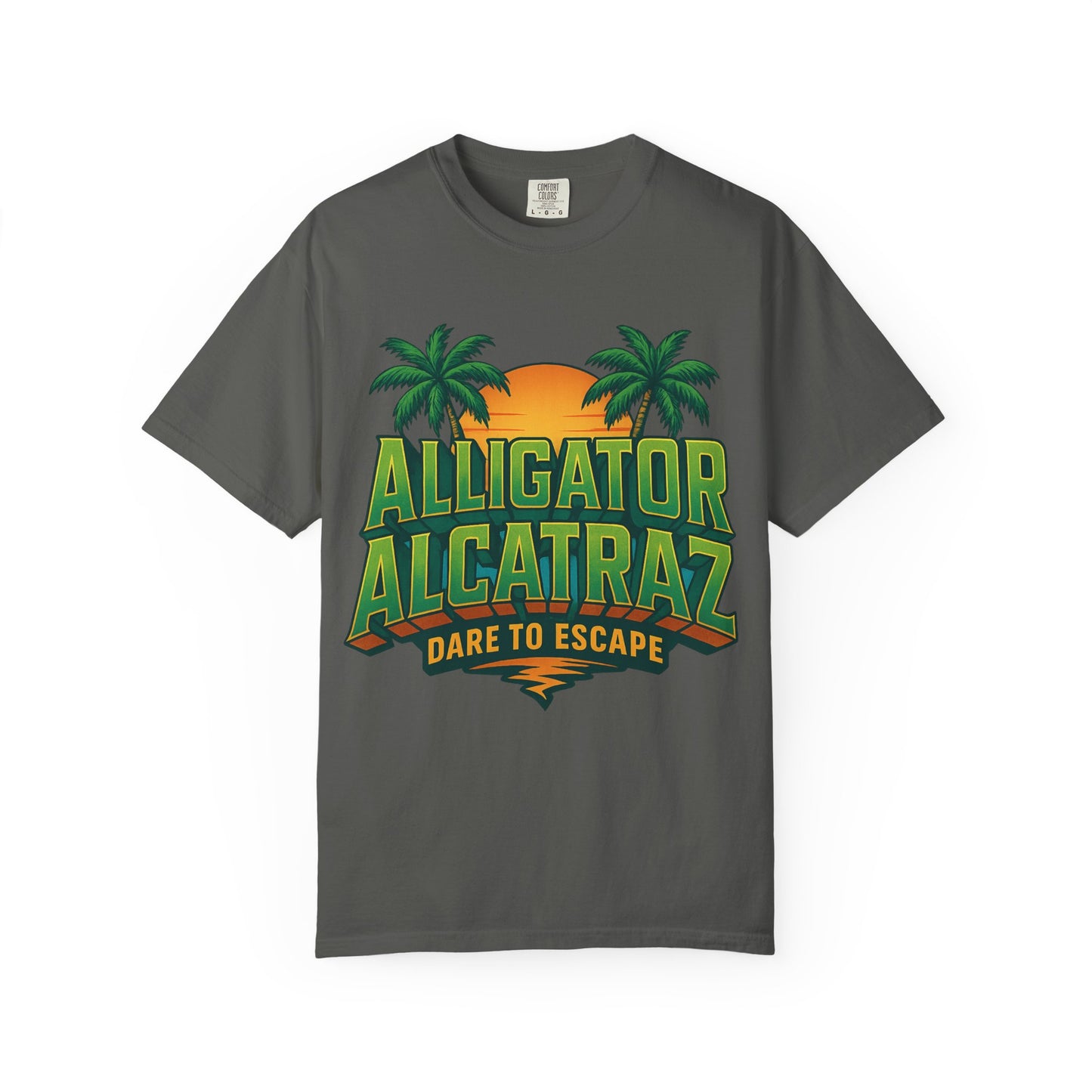 2025 - Retro Adventure T-Shirt, Alligator Alcatraz Design, Unisex Graphic Tee, Escape The Ordinary, Perfect for Summer Trips, Vacation Wear