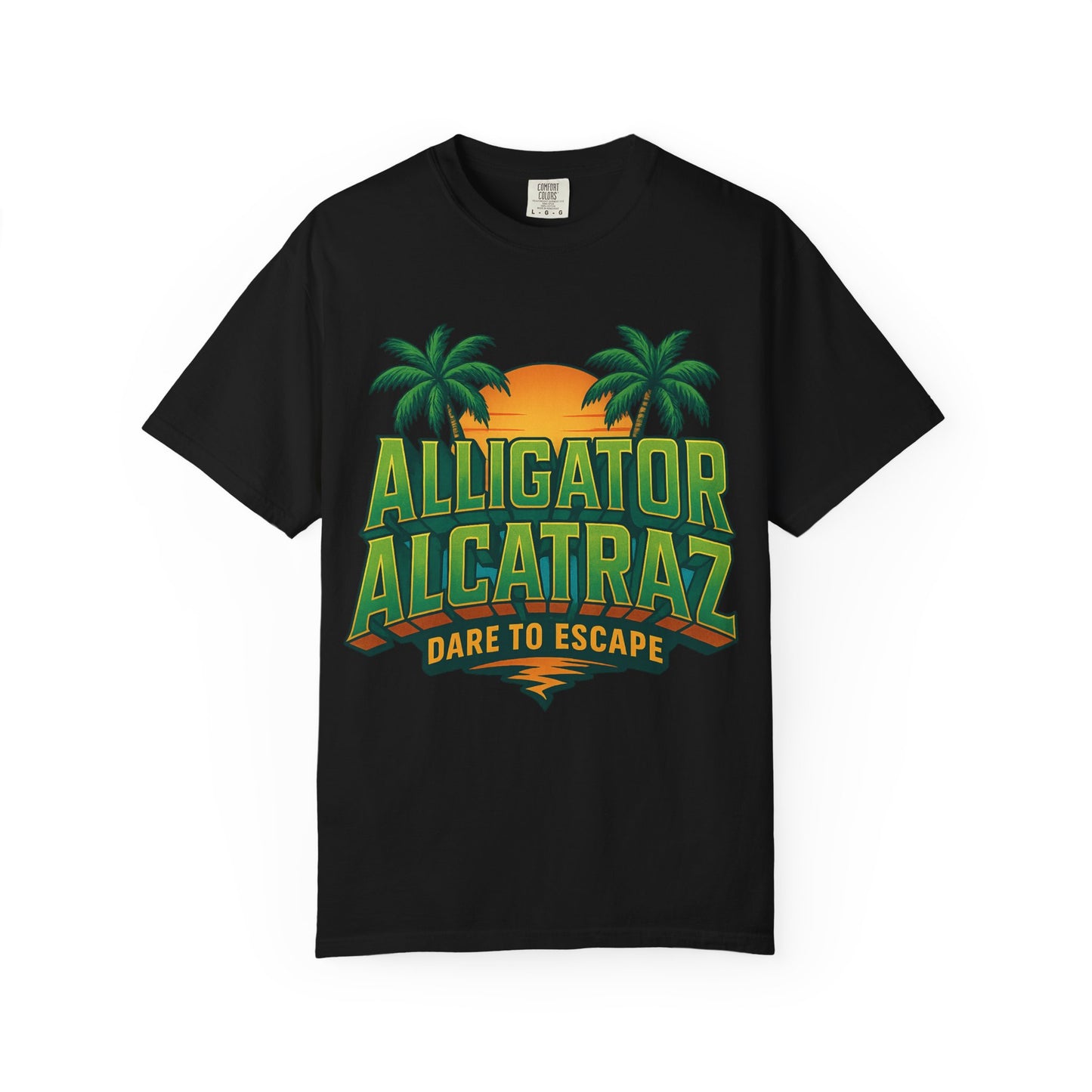 2025 - Retro Adventure T-Shirt, Alligator Alcatraz Design, Unisex Graphic Tee, Escape The Ordinary, Perfect for Summer Trips, Vacation Wear