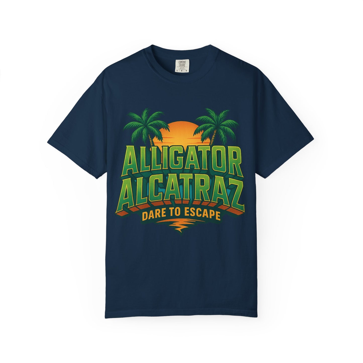 2025 - Retro Adventure T-Shirt, Alligator Alcatraz Design, Unisex Graphic Tee, Escape The Ordinary, Perfect for Summer Trips, Vacation Wear