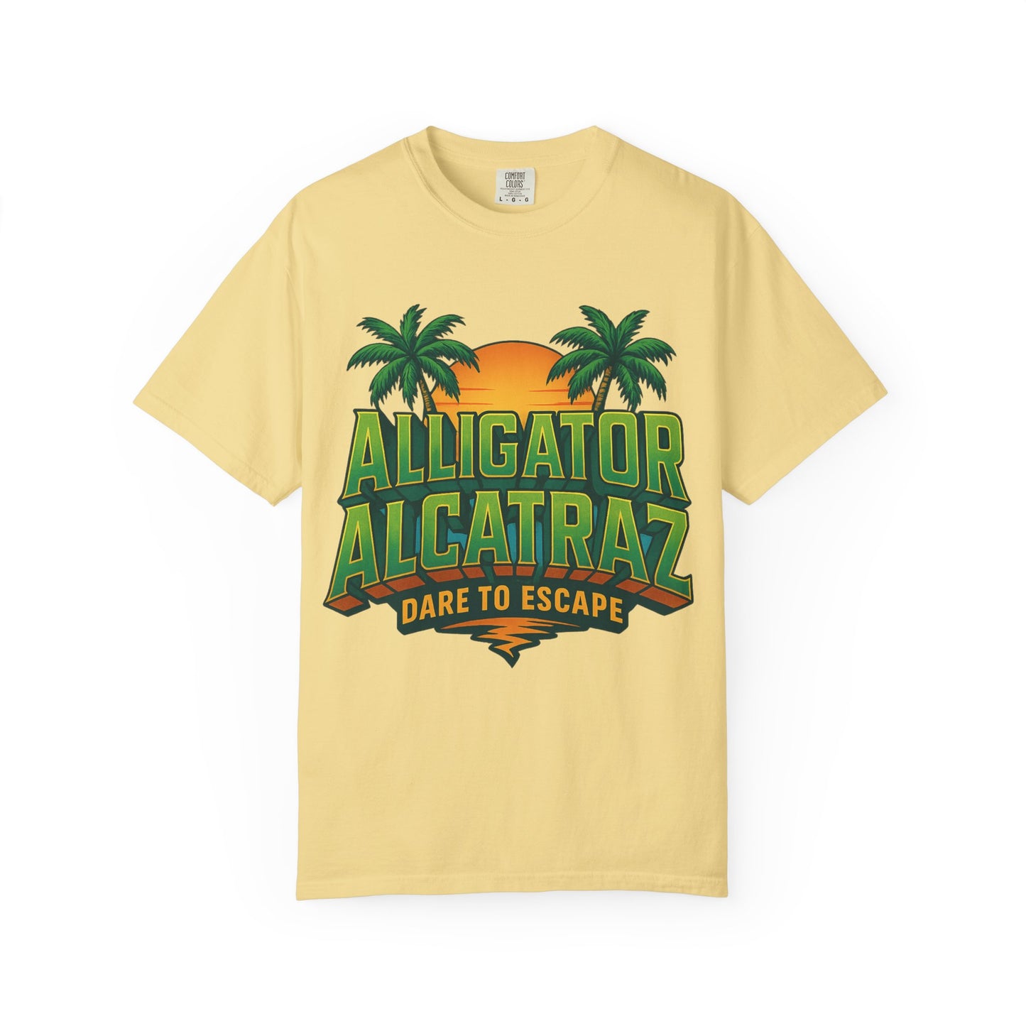 2025 - Retro Adventure T-Shirt, Alligator Alcatraz Design, Unisex Graphic Tee, Escape The Ordinary, Perfect for Summer Trips, Vacation Wear