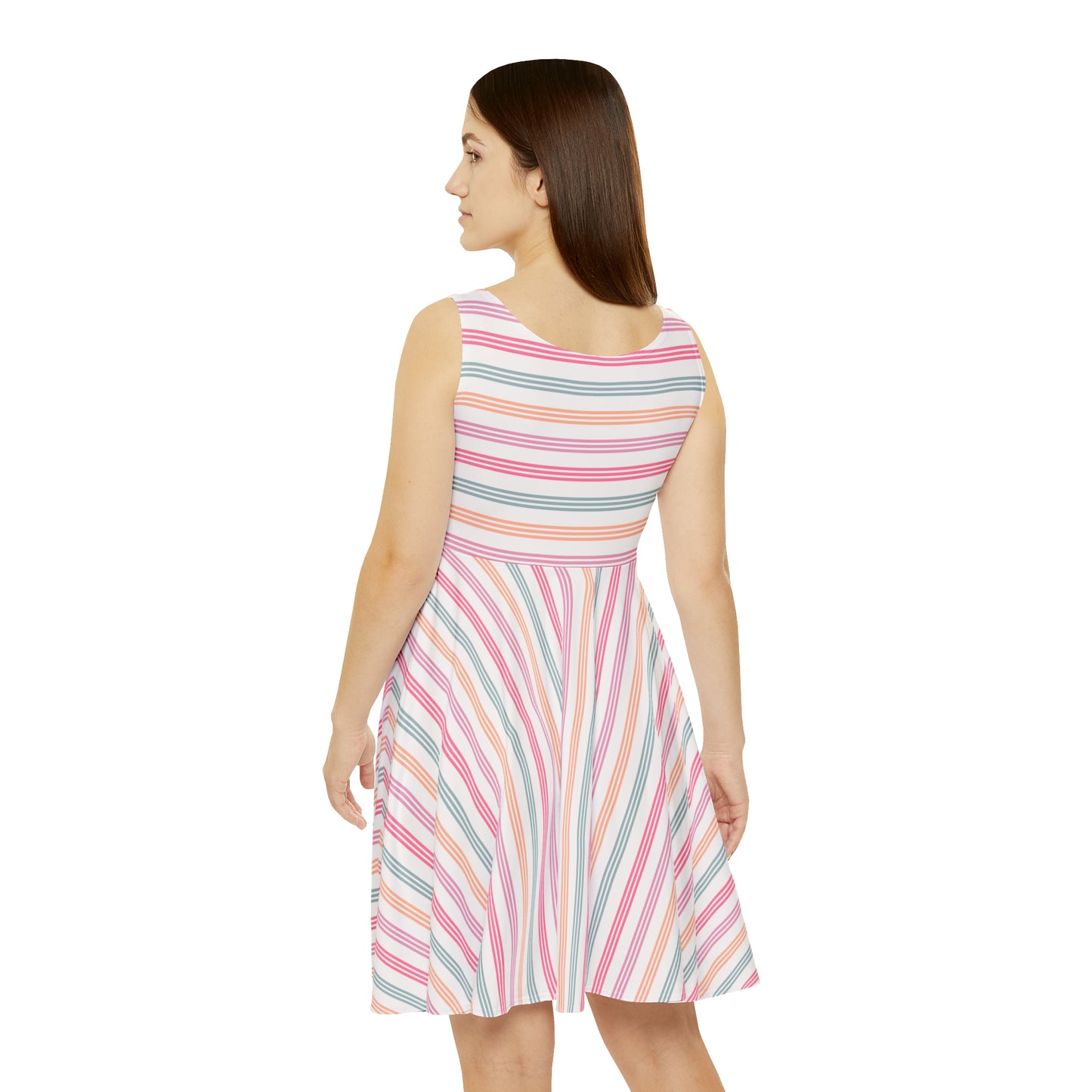 Pastel Stripes Women's Skater Dress