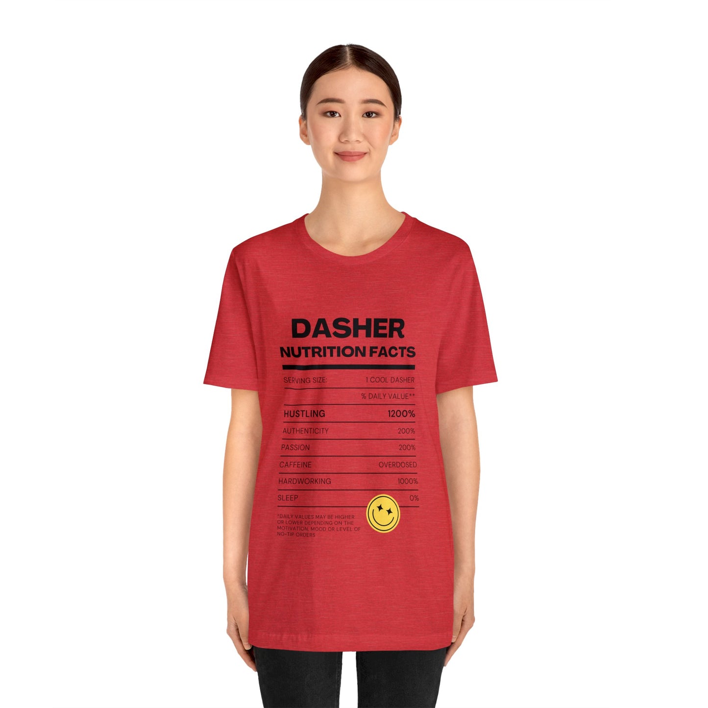 Dasher Nutrition Facts Tee