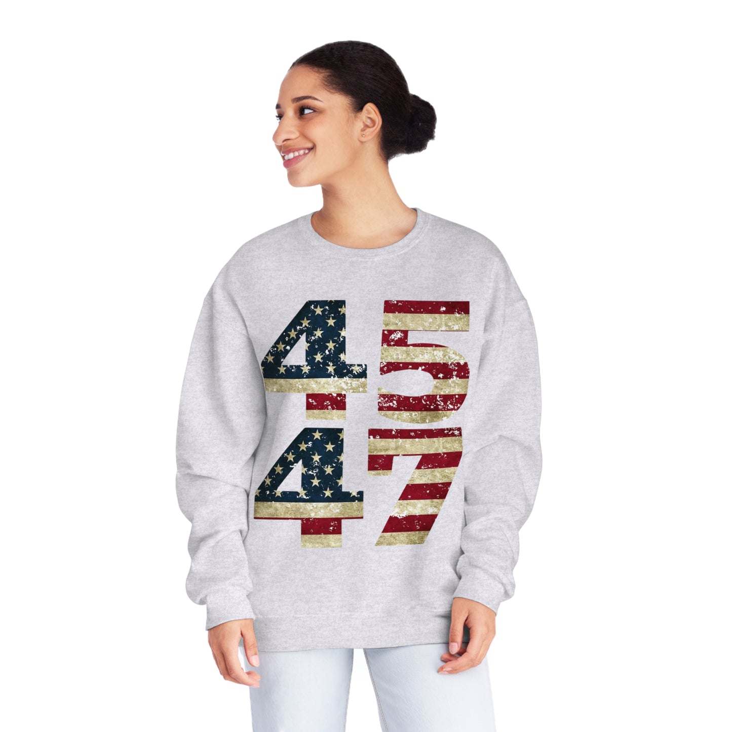 Trump 2024 (45 47) NuBlend® Crewneck Sweatshirt