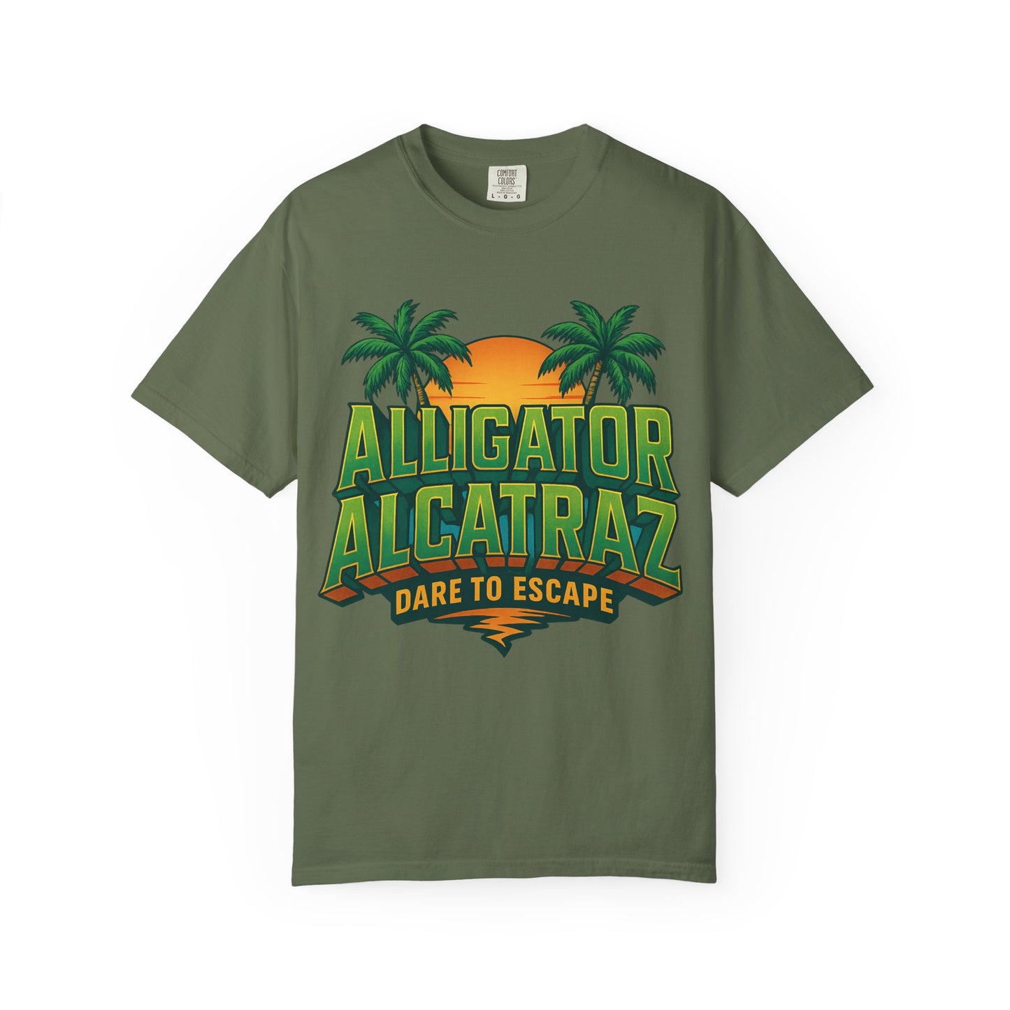 2025 - Retro Adventure T-Shirt, Alligator Alcatraz Design, Unisex Graphic Tee, Escape The Ordinary, Perfect for Summer Trips, Vacation Wear