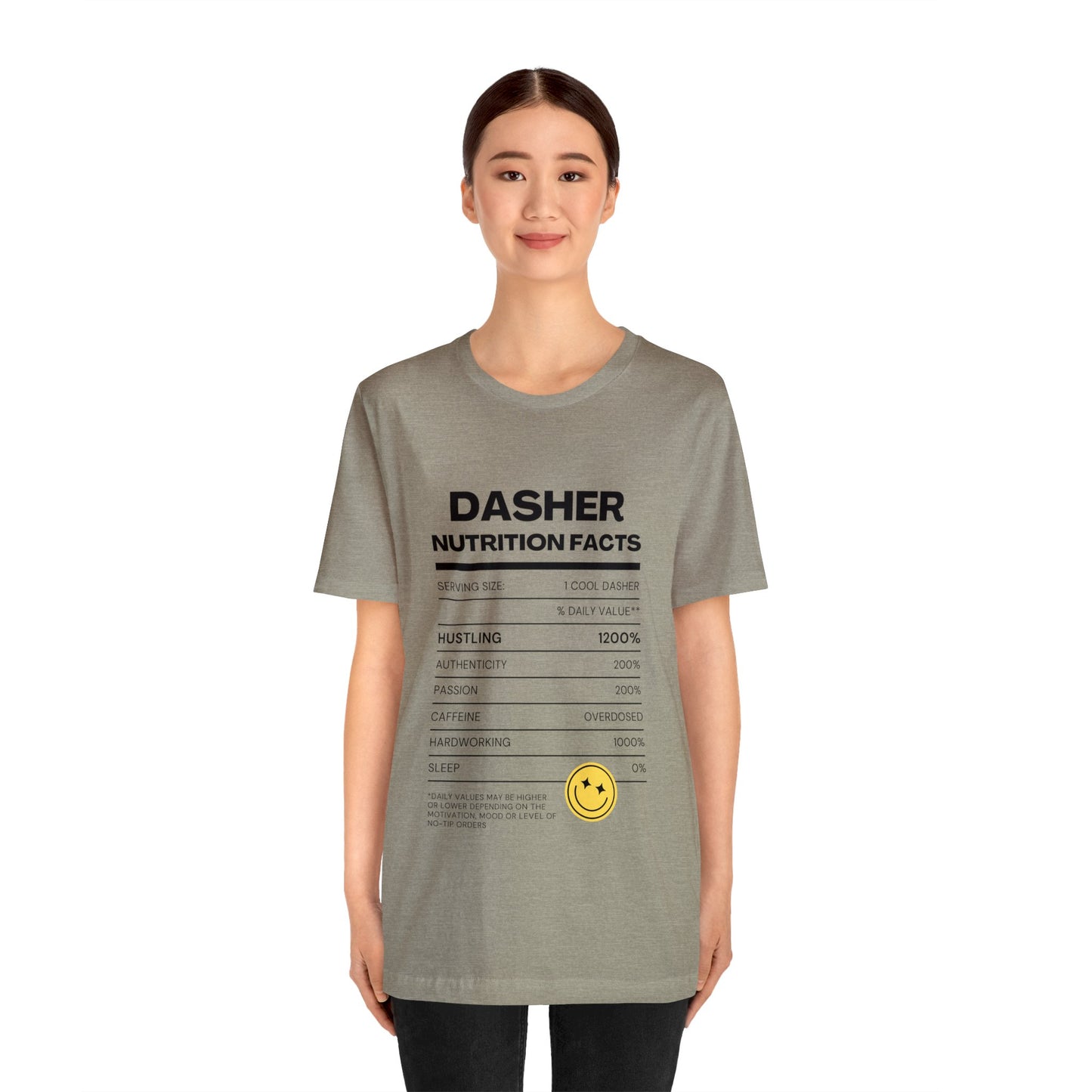 Dasher Nutrition Facts Tee