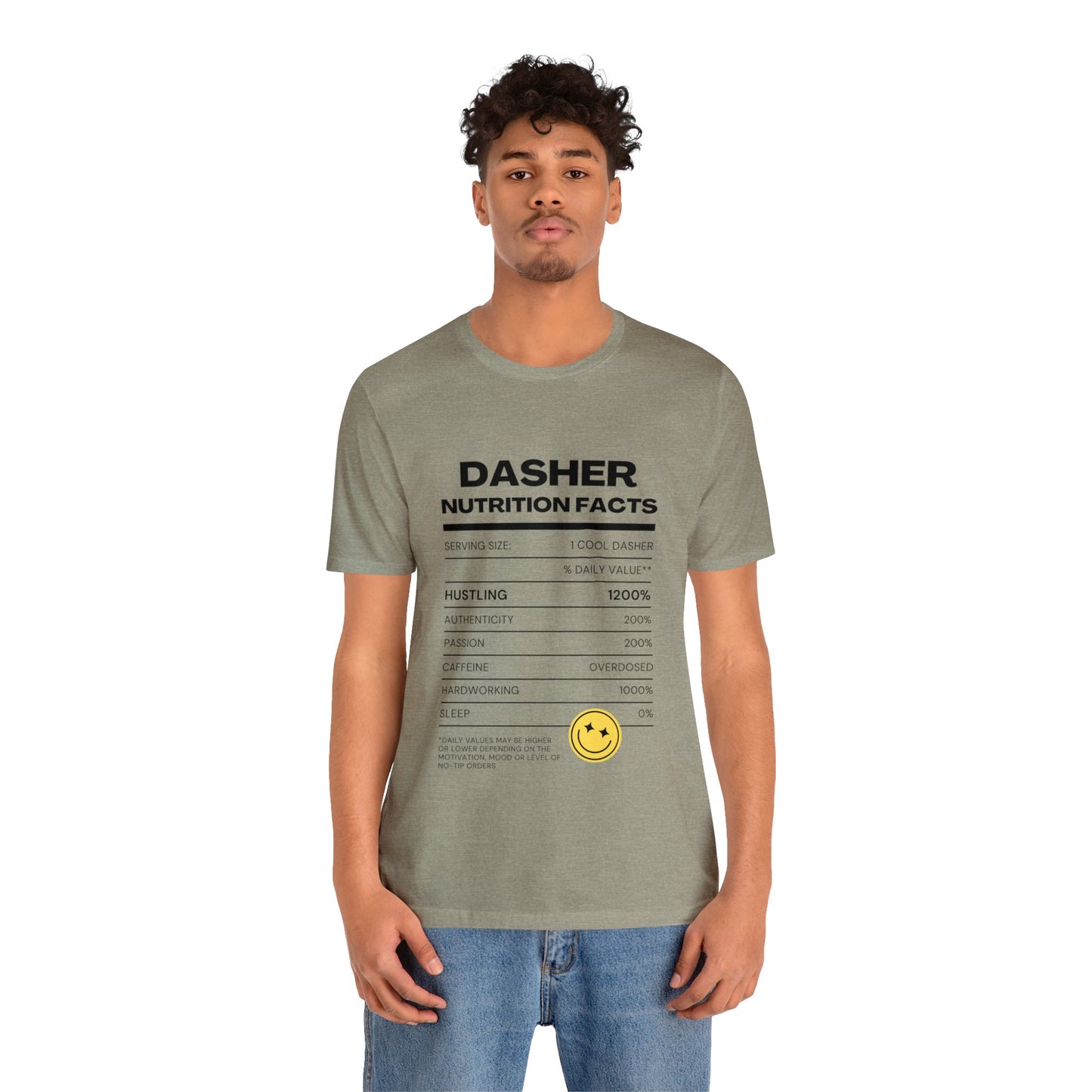 Dasher Nutrition Facts Tee