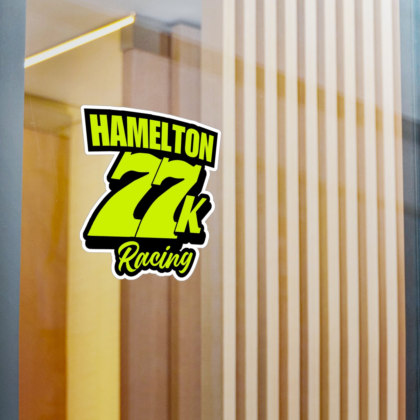 77K Hamelton Racing Decal, 6 Inch