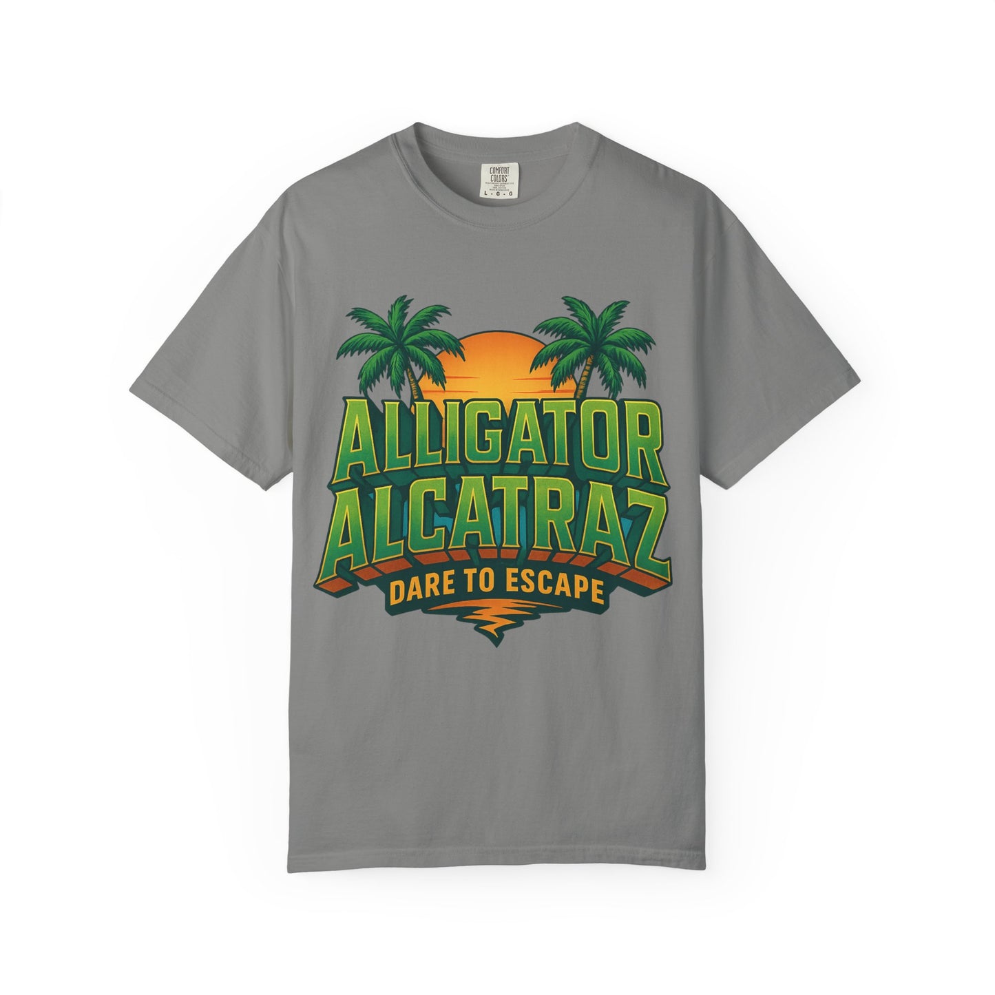 2025 - Retro Adventure T-Shirt, Alligator Alcatraz Design, Unisex Graphic Tee, Escape The Ordinary, Perfect for Summer Trips, Vacation Wear