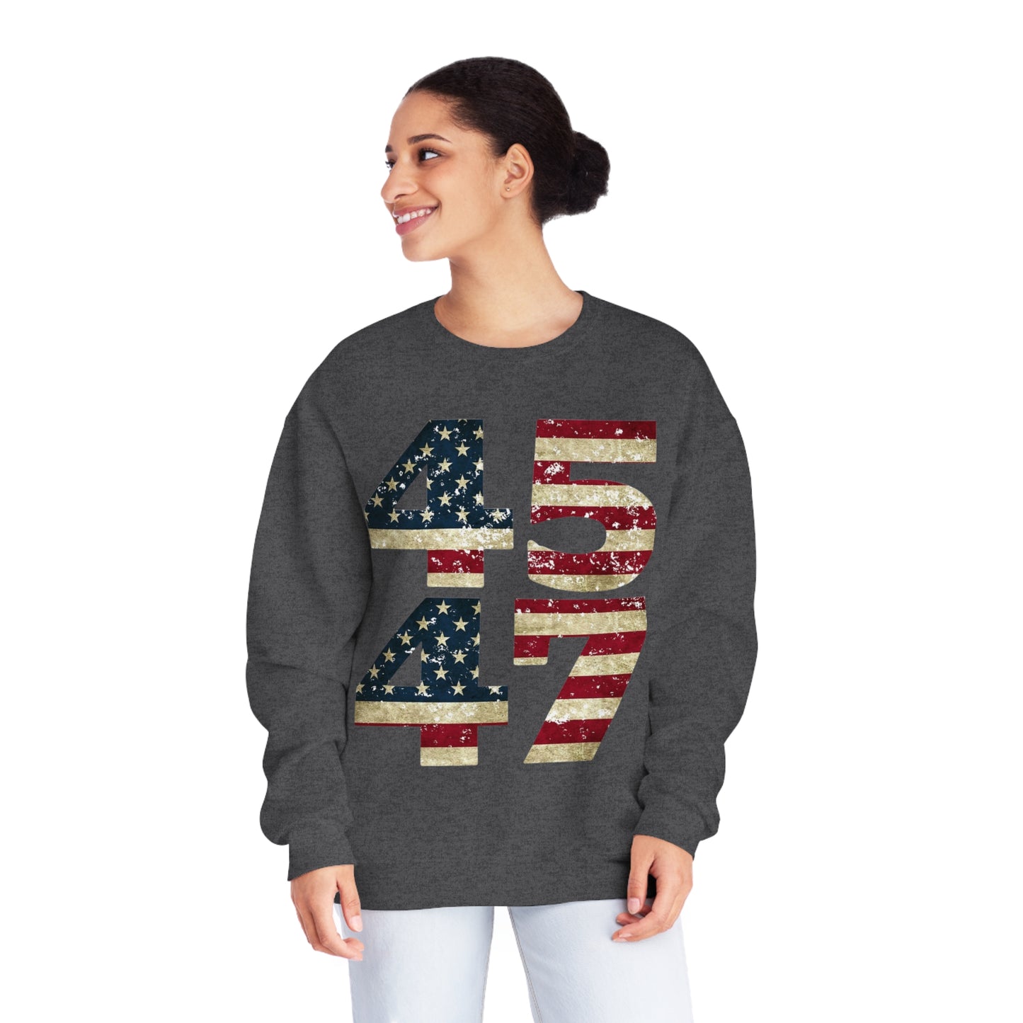 Trump 2024 (45 47) NuBlend® Crewneck Sweatshirt