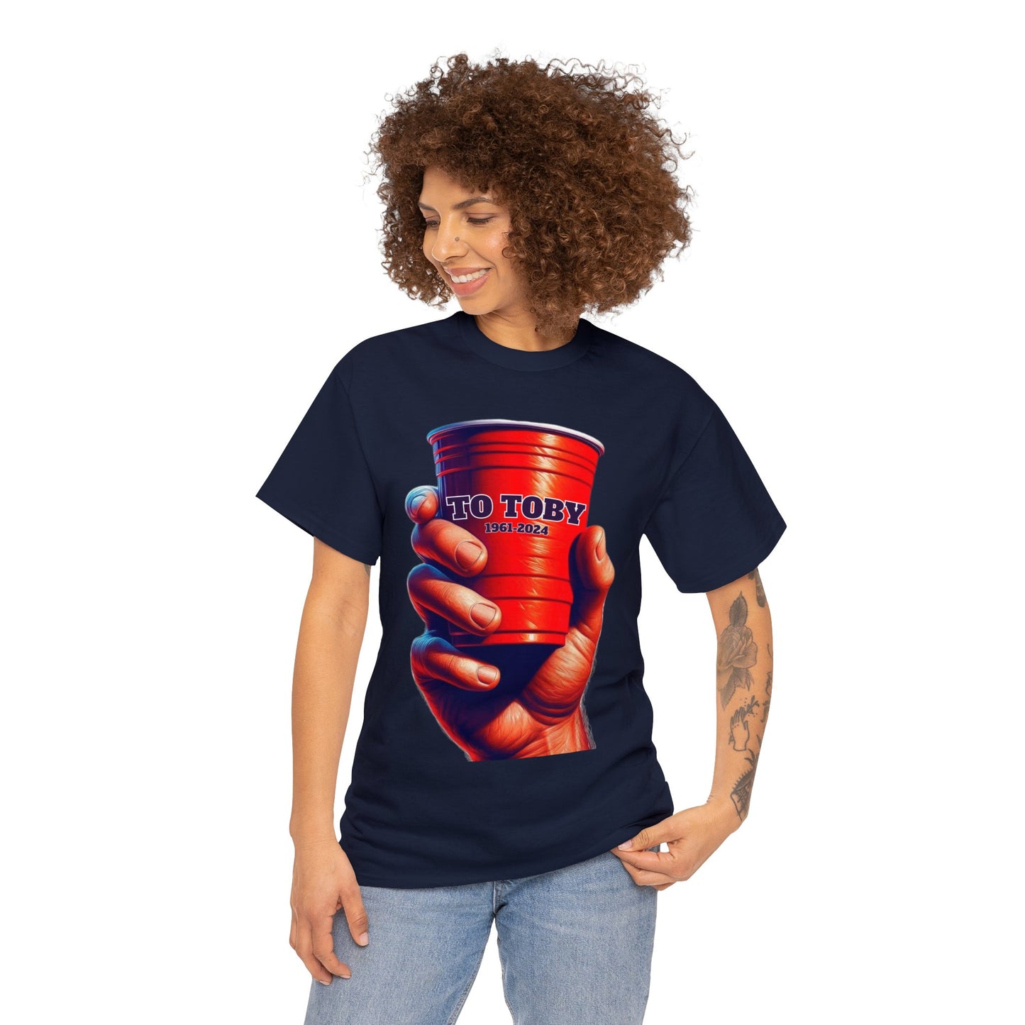 To Toby Country Music Tribute Red Plastic Cup Heavy Cotton Tee