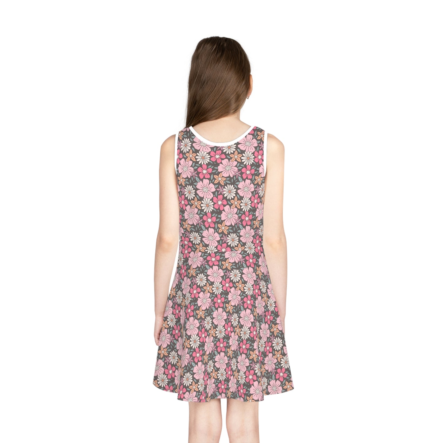 Pastel Flower Girls' Sleeveless Sundress