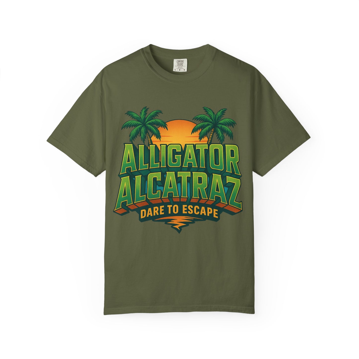 2025 - Retro Adventure T-Shirt, Alligator Alcatraz Design, Unisex Graphic Tee, Escape The Ordinary, Perfect for Summer Trips, Vacation Wear
