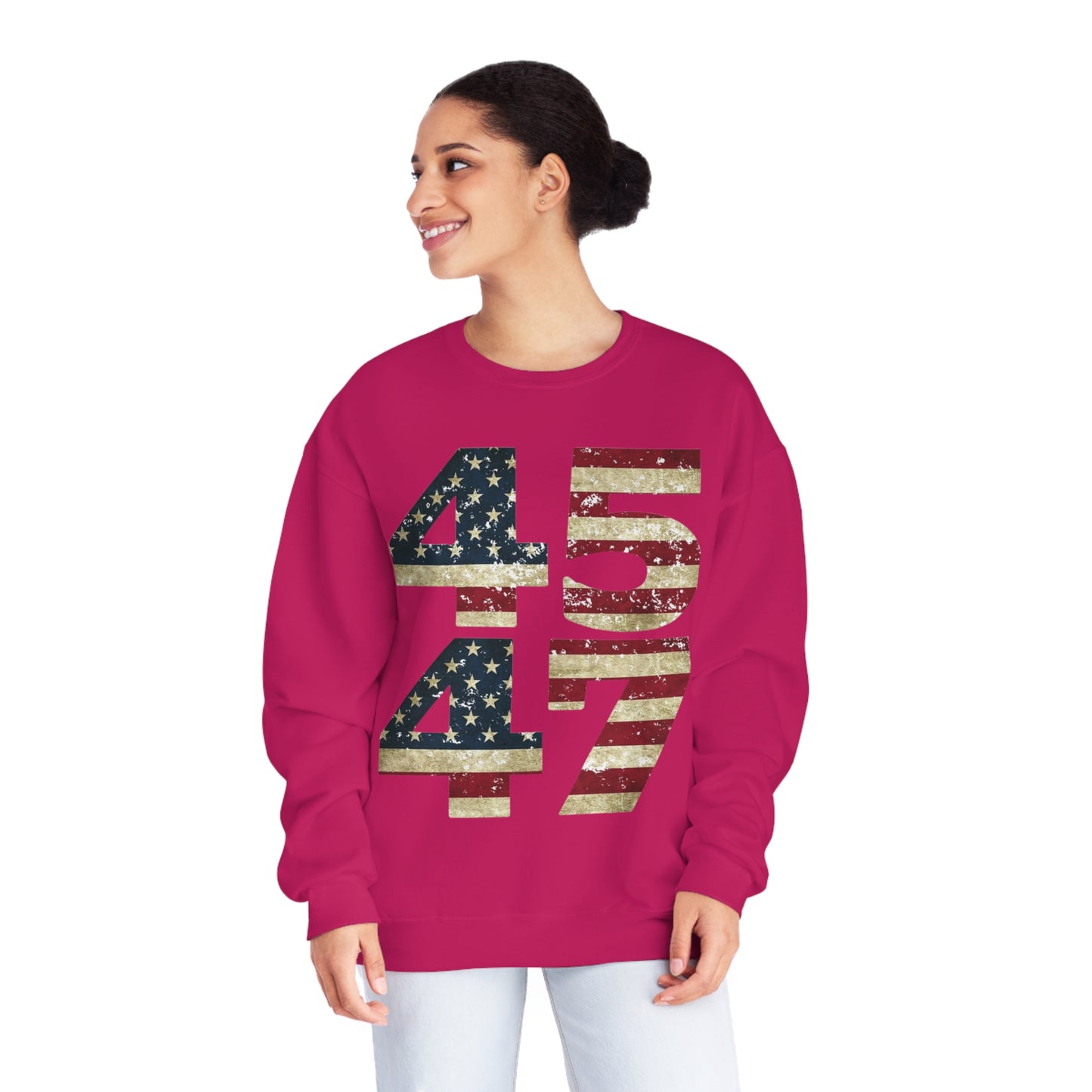 Trump 2024 (45 47) NuBlend® Crewneck Sweatshirt