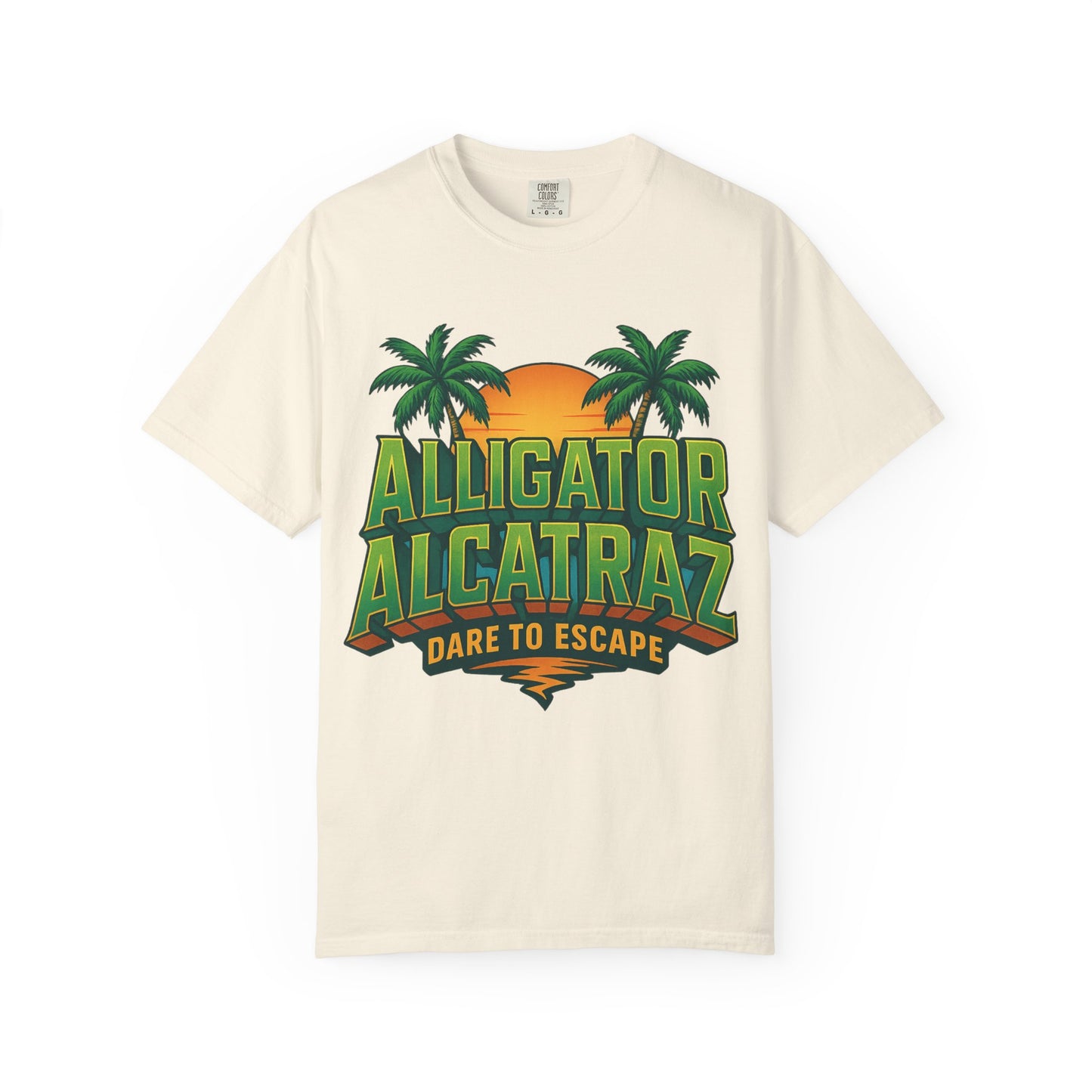 2025 - Retro Adventure T-Shirt, Alligator Alcatraz Design, Unisex Graphic Tee, Escape The Ordinary, Perfect for Summer Trips, Vacation Wear