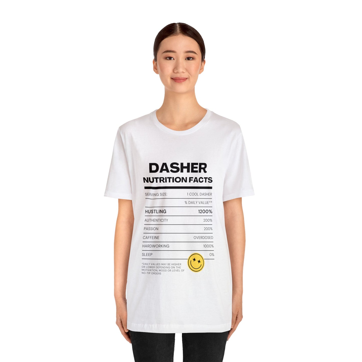 Dasher Nutrition Facts Tee