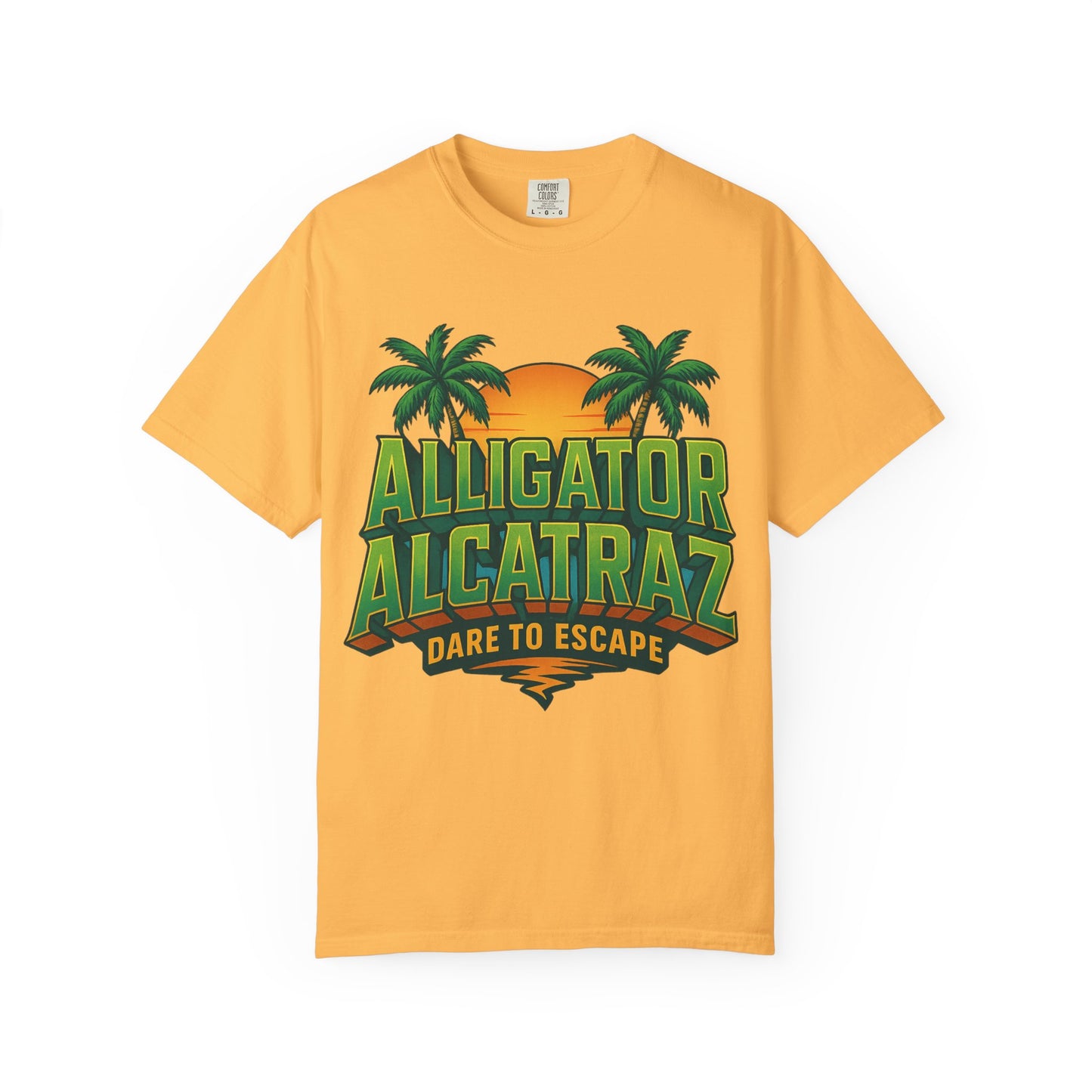 2025 - Retro Adventure T-Shirt, Alligator Alcatraz Design, Unisex Graphic Tee, Escape The Ordinary, Perfect for Summer Trips, Vacation Wear