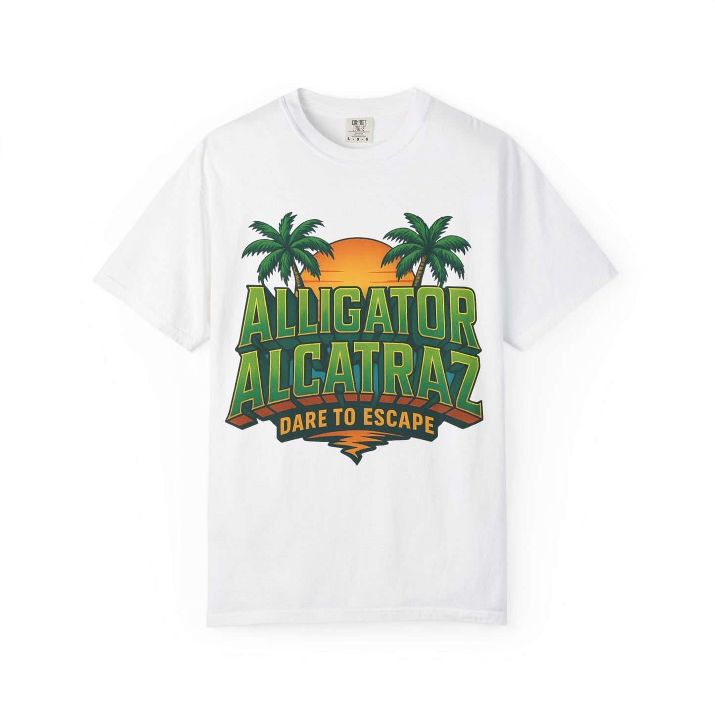 2025 - Retro Adventure T-Shirt, Alligator Alcatraz Design, Unisex Graphic Tee, Escape The Ordinary, Perfect for Summer Trips, Vacation Wear