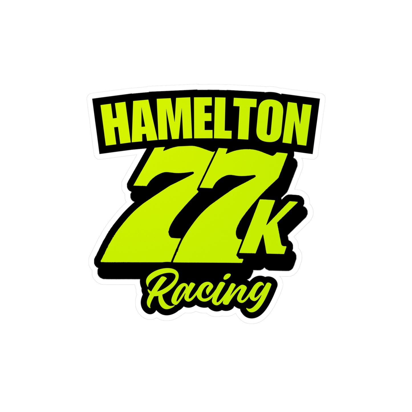 77K Hamelton Racing Decal, 6 Inch