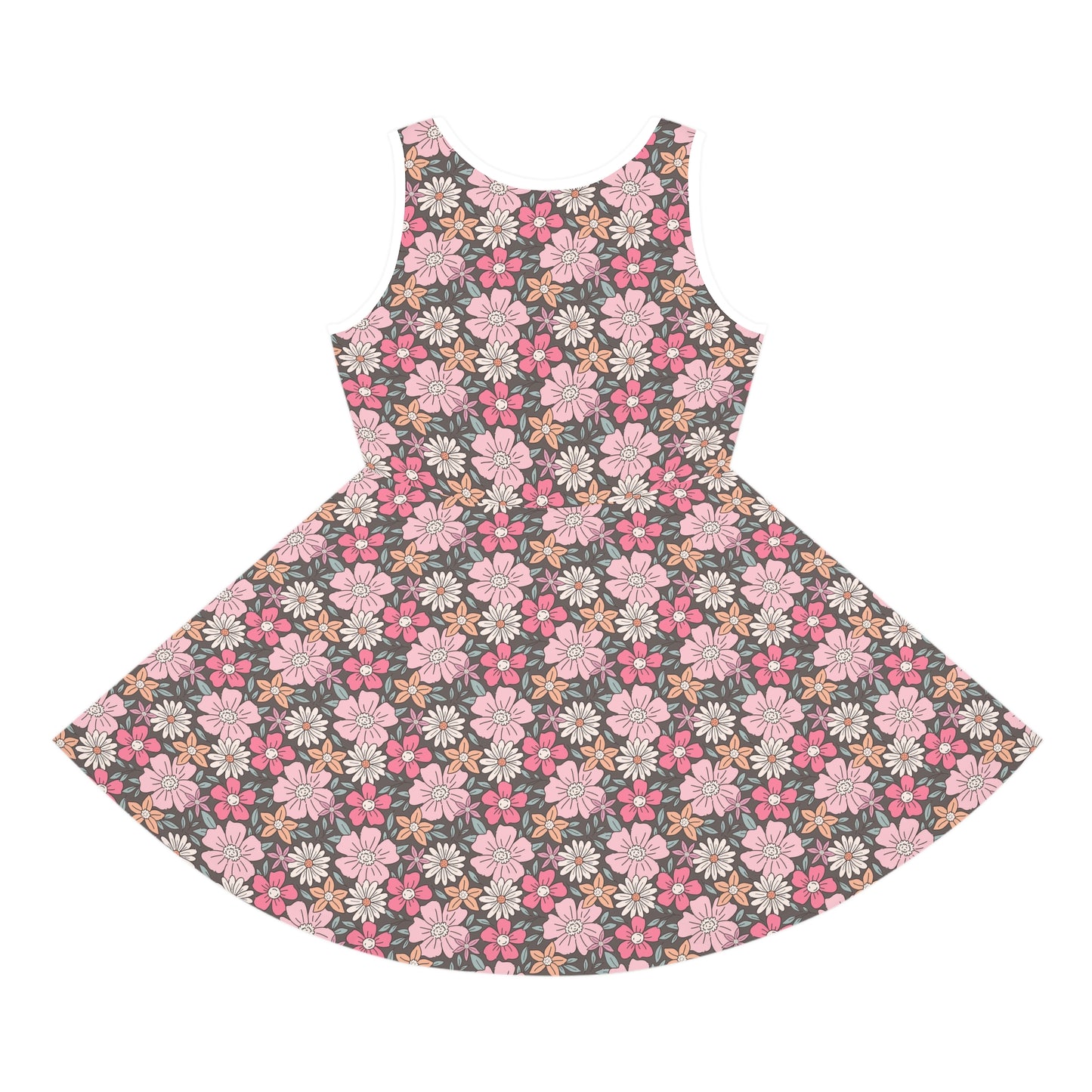 Pastel Flower Girls' Sleeveless Sundress