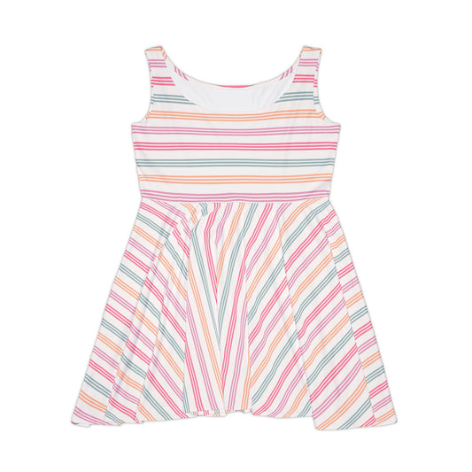 Pastel Stripes Women's Skater Dress