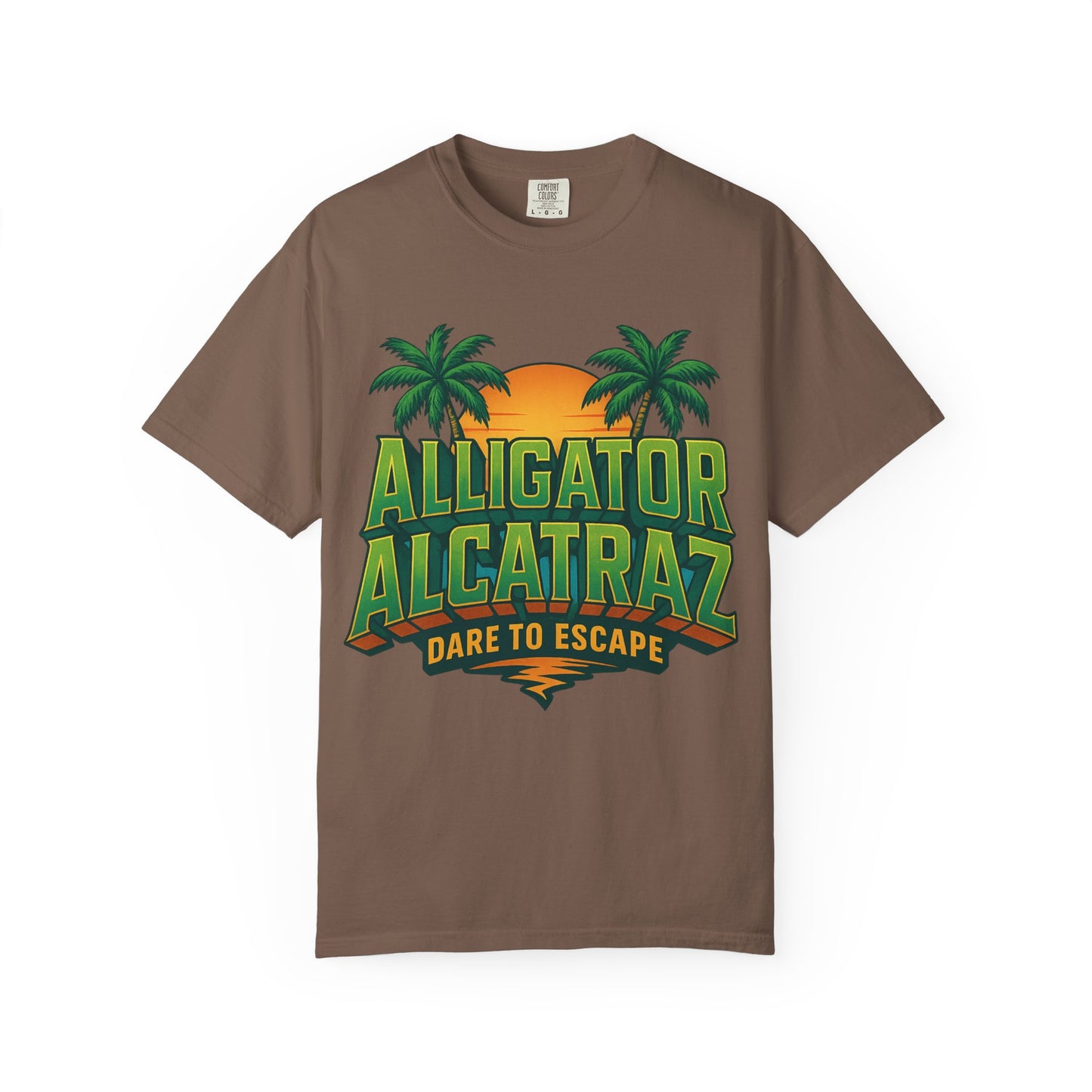 2025 - Retro Adventure T-Shirt, Alligator Alcatraz Design, Unisex Graphic Tee, Escape The Ordinary, Perfect for Summer Trips, Vacation Wear