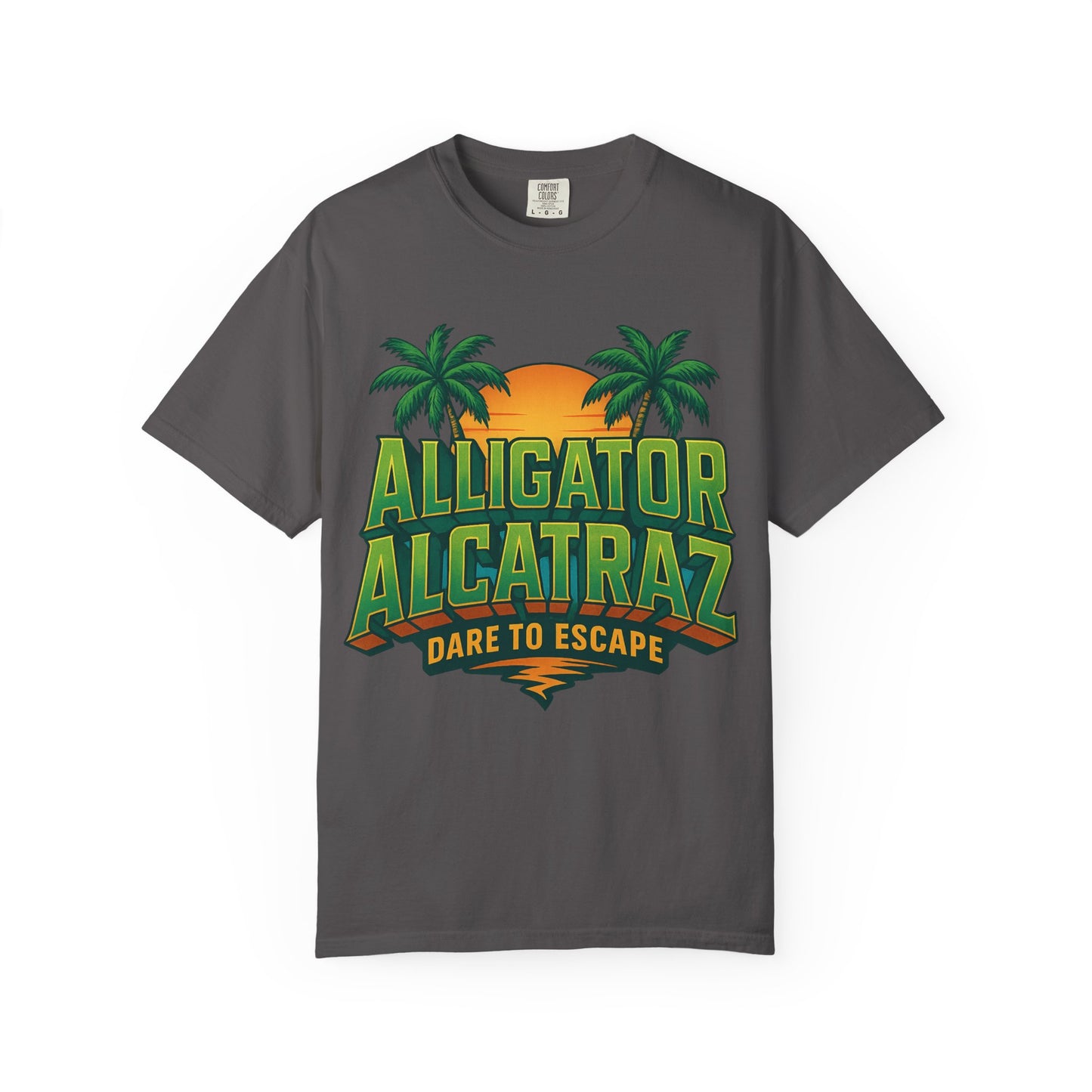 2025 - Retro Adventure T-Shirt, Alligator Alcatraz Design, Unisex Graphic Tee, Escape The Ordinary, Perfect for Summer Trips, Vacation Wear