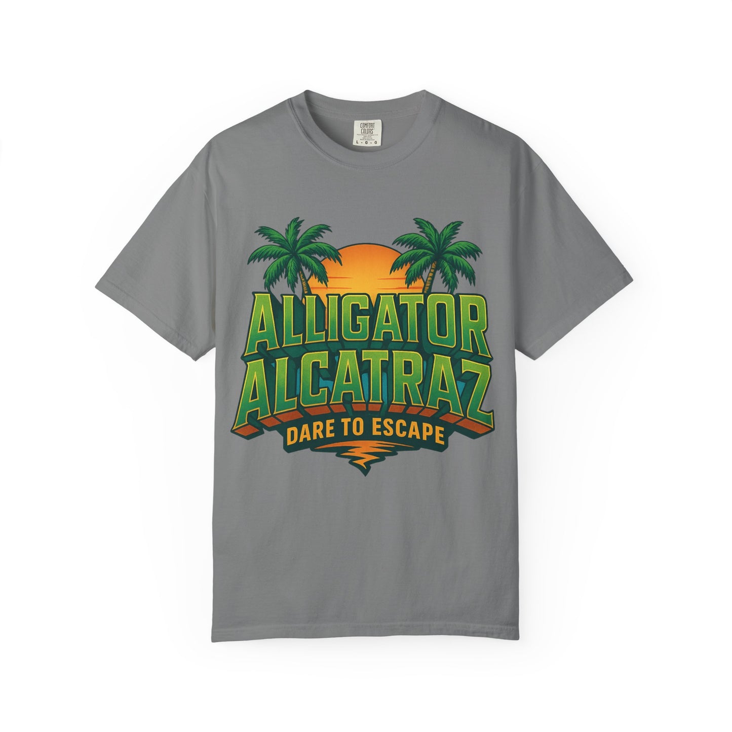 2025 - Retro Adventure T-Shirt, Alligator Alcatraz Design, Unisex Graphic Tee, Escape The Ordinary, Perfect for Summer Trips, Vacation Wear