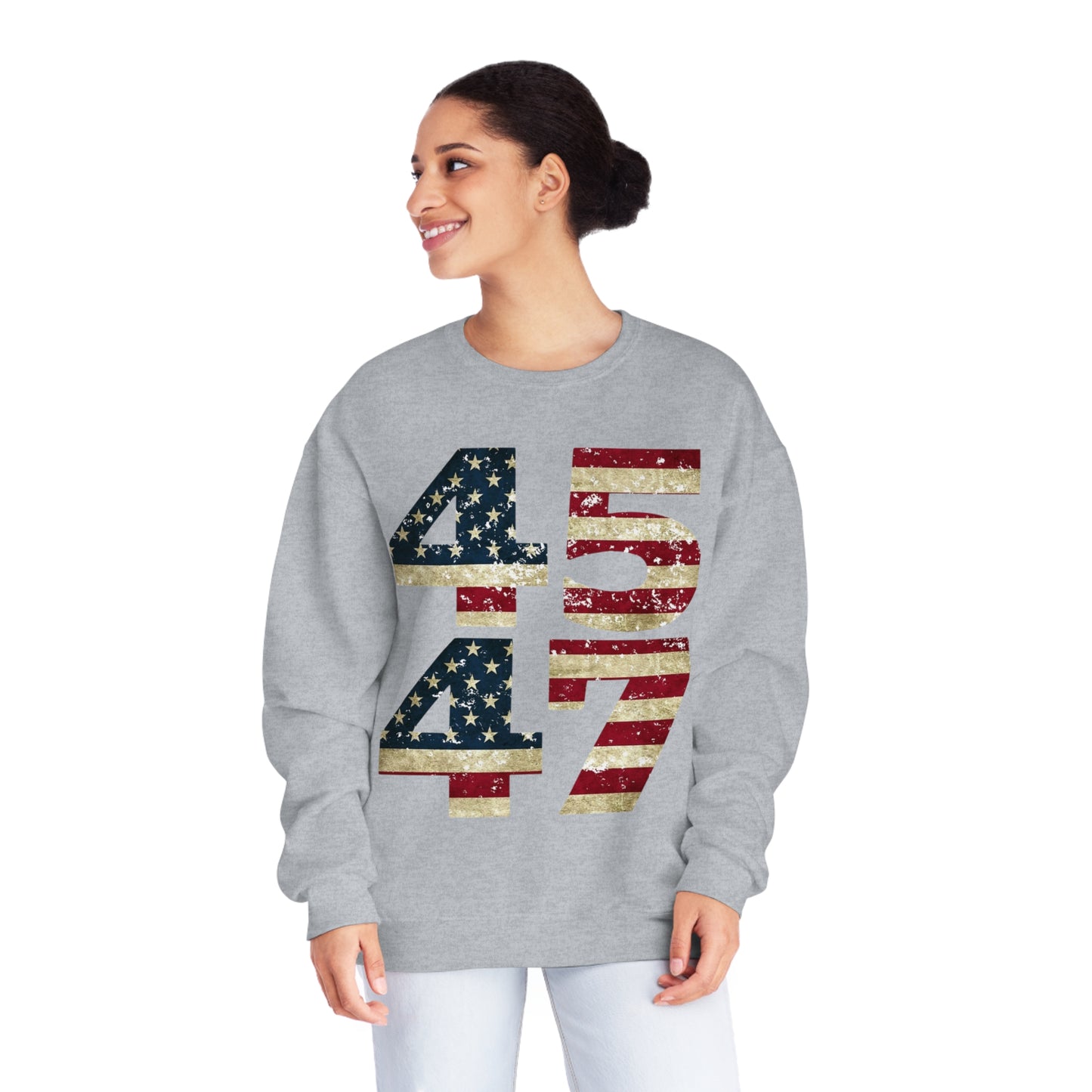 Trump 2024 (45 47) NuBlend® Crewneck Sweatshirt