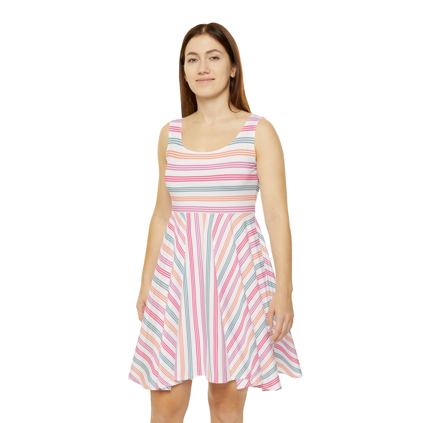 Pastel Stripes Women's Skater Dress