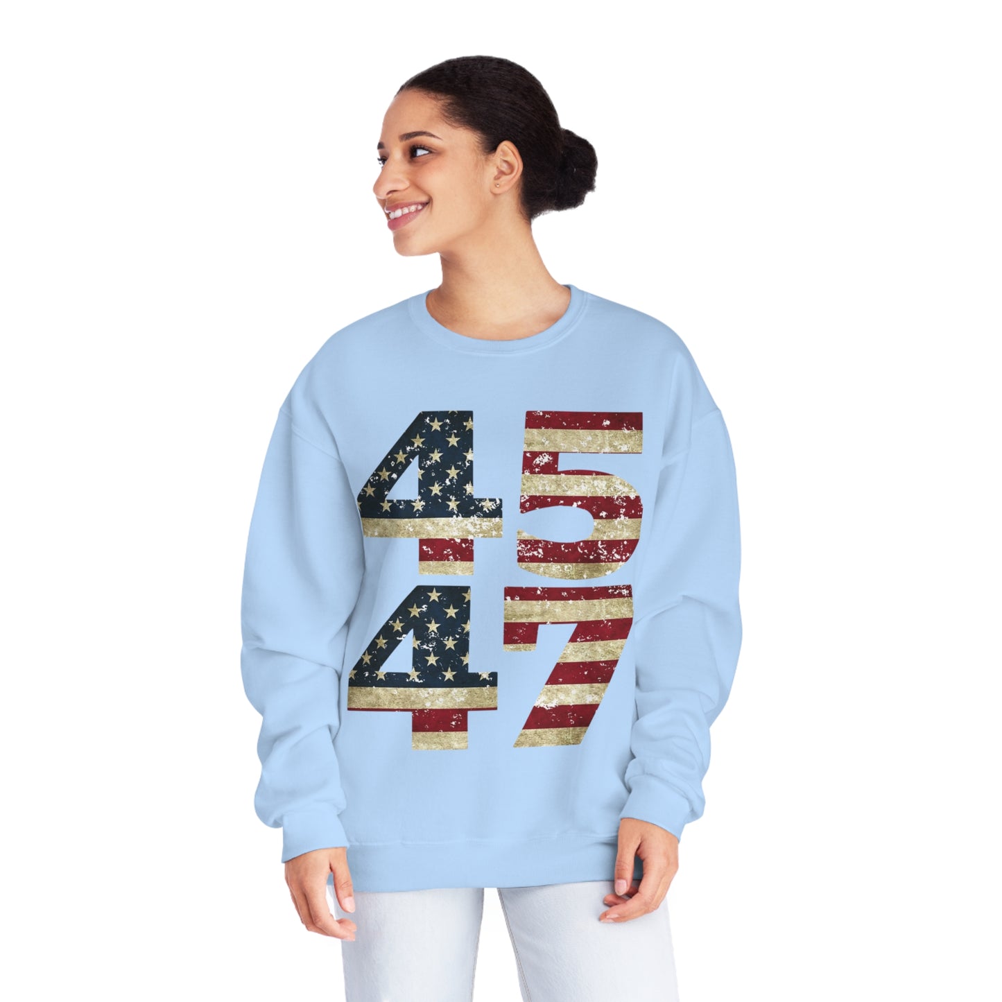 Trump 2024 (45 47) NuBlend® Crewneck Sweatshirt